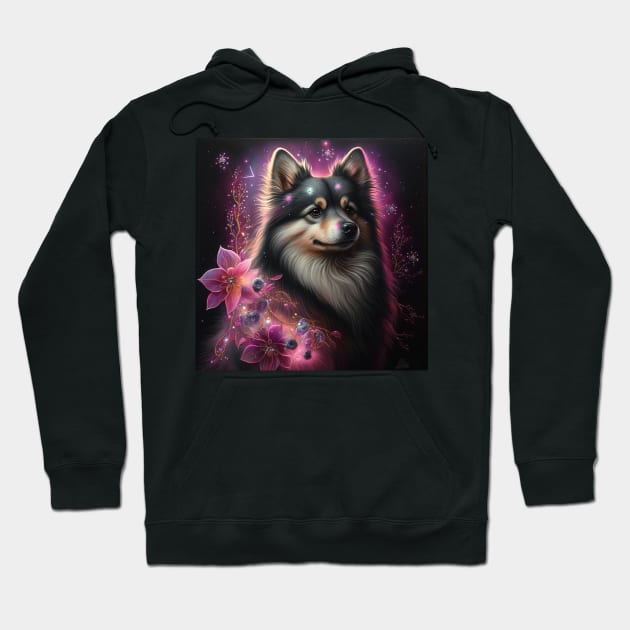 Captivating Finnish Lapphund Hoodie by Enchanted Reverie